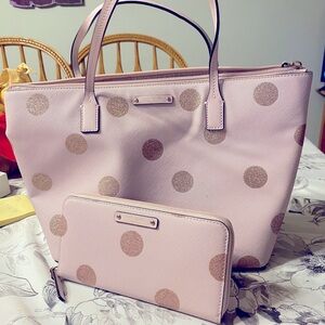 Kate Spade Hani Haven Lane tote and matching wallet New no tags